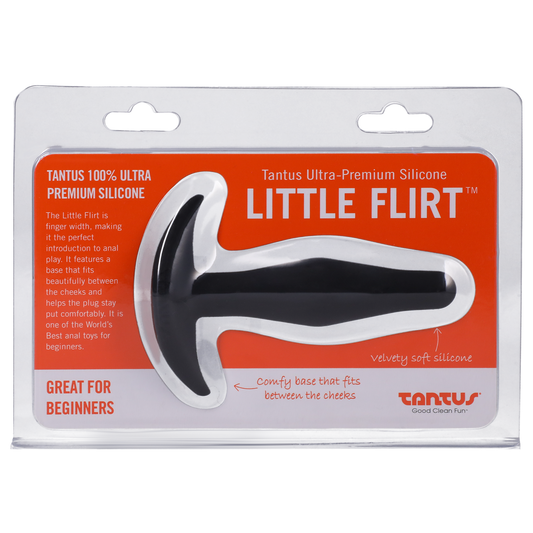 Tantus Silicone Little Flirt Butt Plug Black