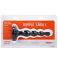 Tantus Silicone Ripple Small Silicone Butt Plug Black