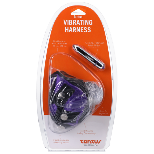 Velvet Vibrating Harness Lilac