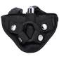 TS8693 - Tantus Velvet Vibrating Harness Onyx