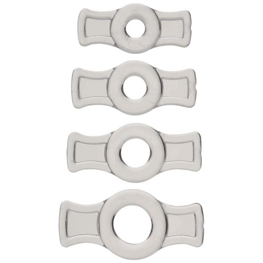 Doc Johnson TitanMen - Cock Ring Set - Clear