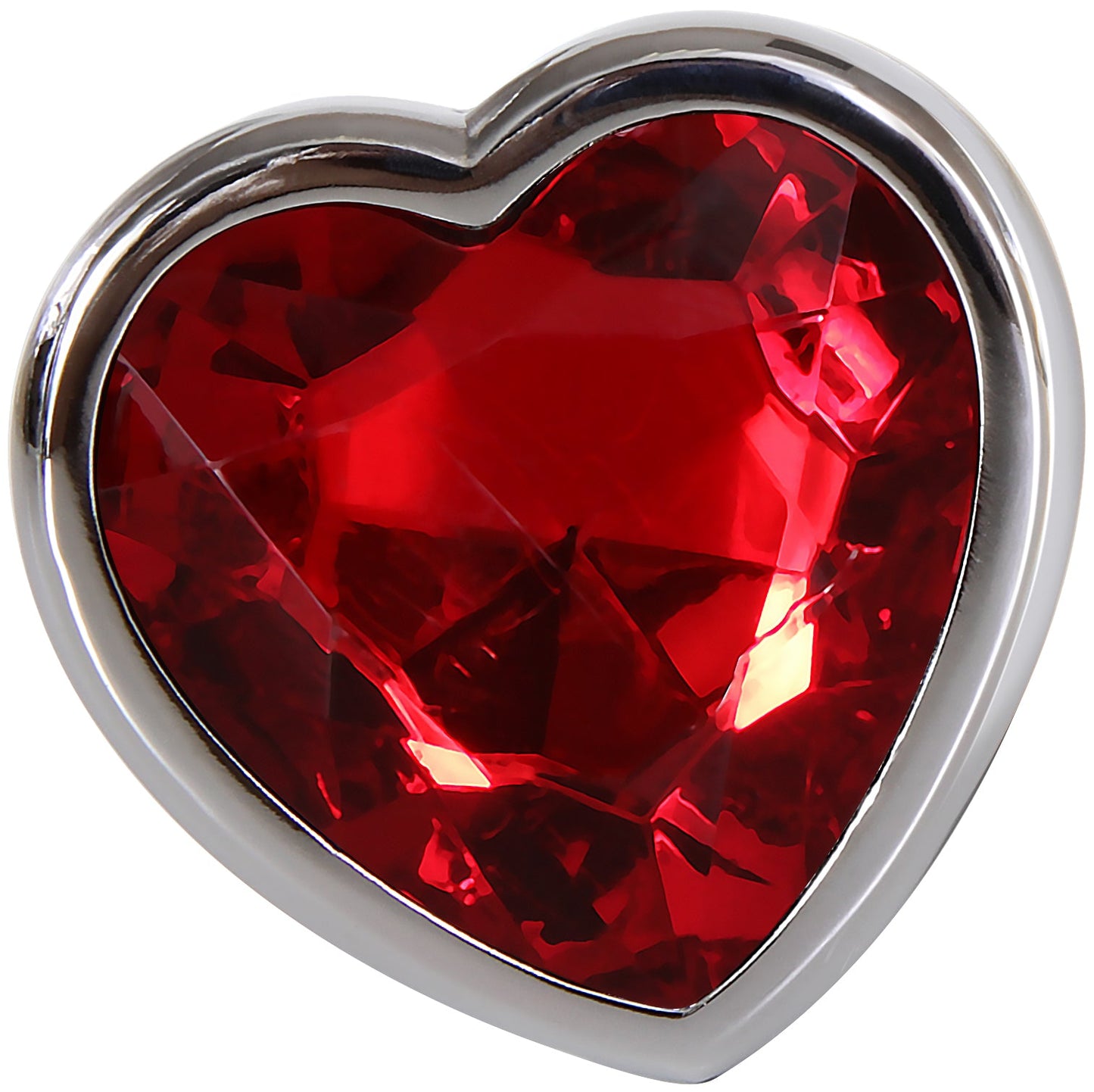 Adam & Eve Large Red Heart Gem Anal Plug