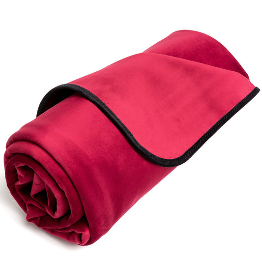 Fascinator Throw Merlot  Microvelvet - Mini