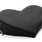 Heart Wedge Black Microvelvet