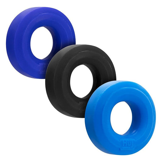 HUJ3 c-ring 3-pack,  COBALT MULTI - Tar/Cobalt/Aqua