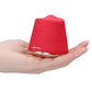 Elegance Dazzling Rotating &amp; Vibrating Clitoral Stimulator Red
