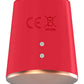 Elegance Dazzling Rotating &amp; Vibrating Clitoral Stimulator Red