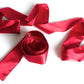 Silky Tie-ups Red Satin