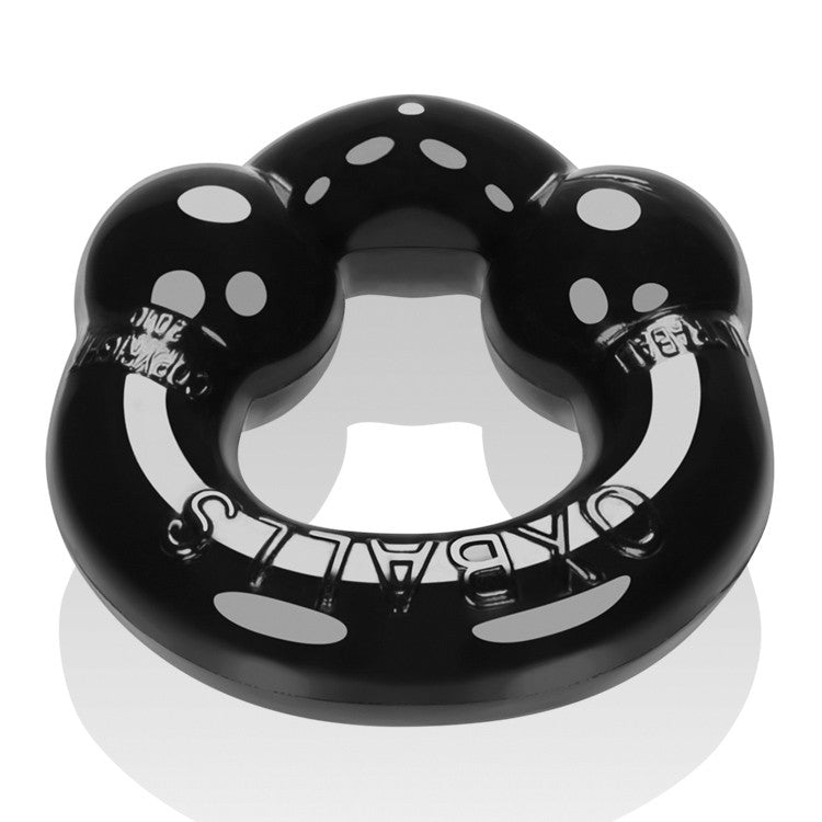 ULTRABALLS, 2-pack cockring - BLACK & CLEAR